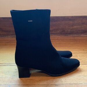 Ara Black Heeled Boots gore tex